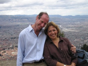 Martin and Gina overlooking Bogota (small)
